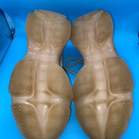 Steve Madden Maxima Blush Gold Nude Sparkle Rhinestone Sneakers Size 9.5M - Picture 12 of 12